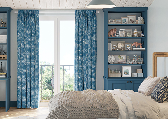 Newquay, Cerulean - Made to Measure Curtain - Image 3